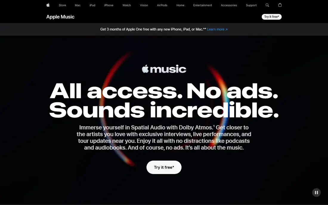 Apple Music website