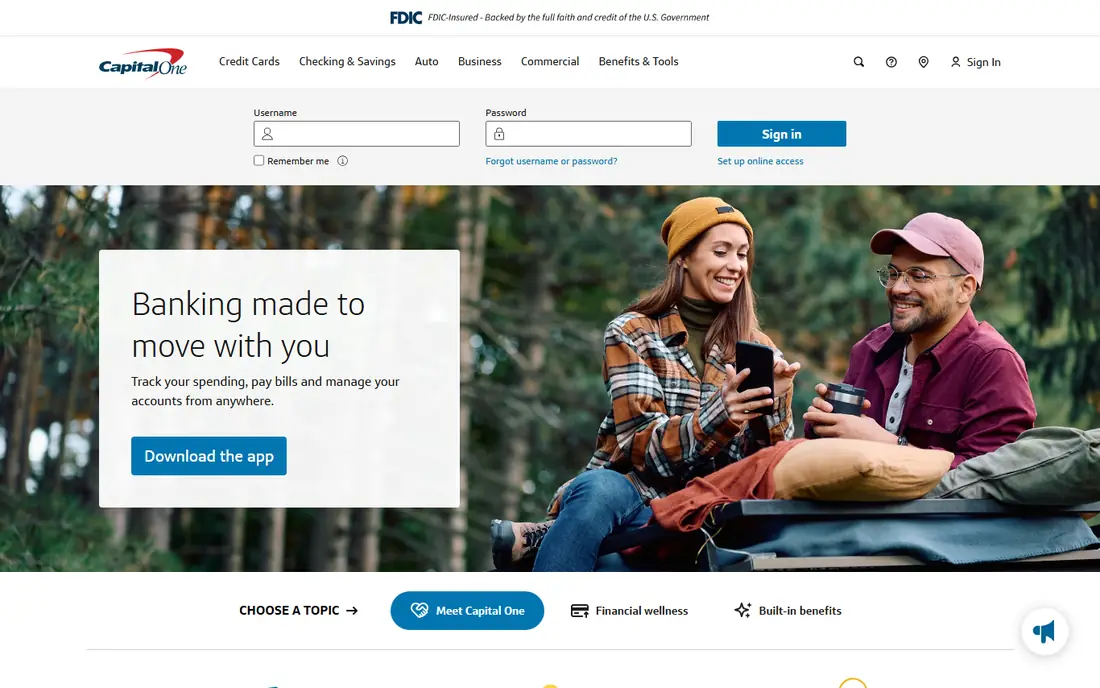 Capital One 360 website