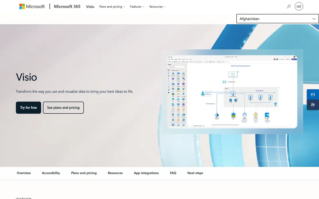 Microsoft Visio website