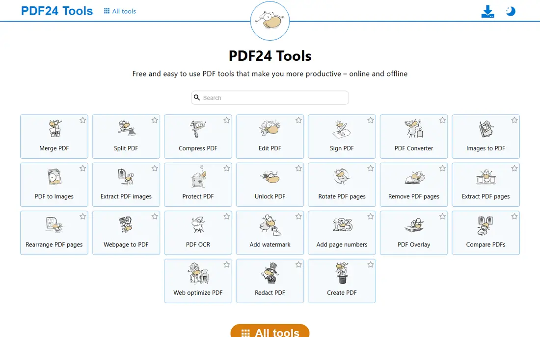 PDF24 website