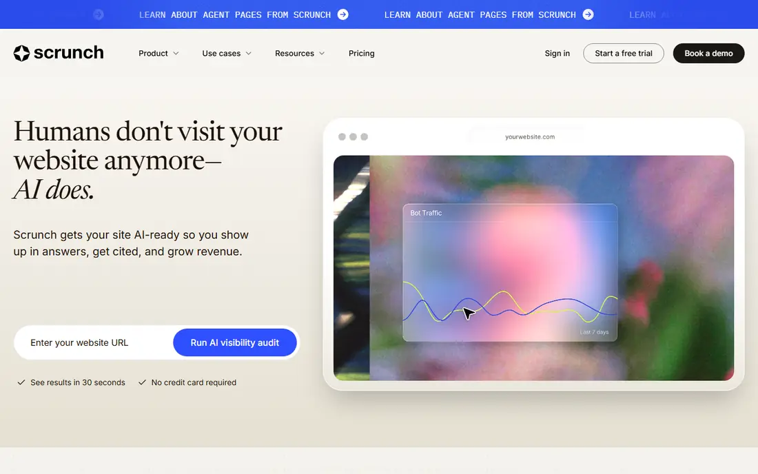 Scrunch AI website