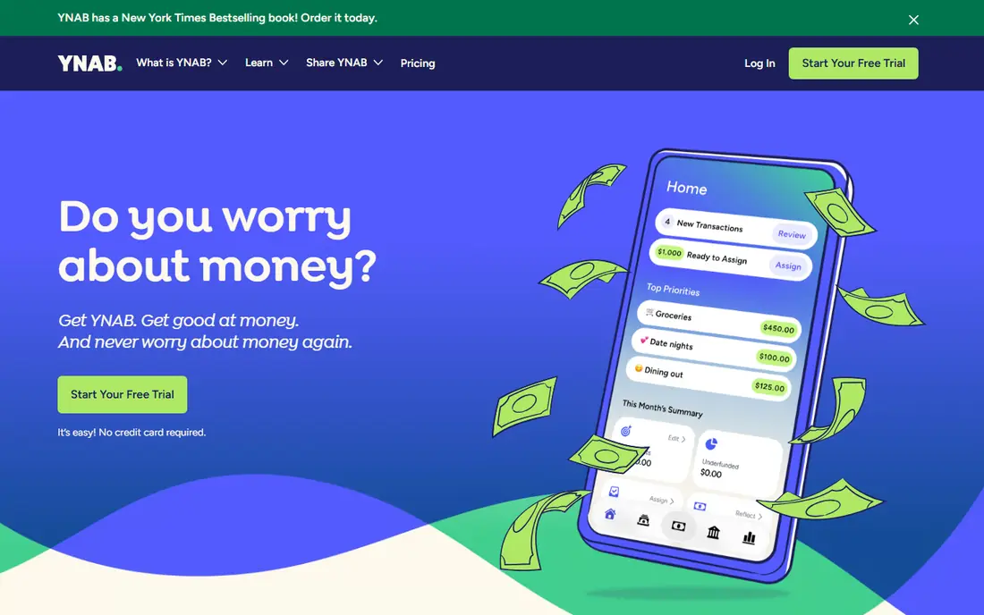 YNAB website