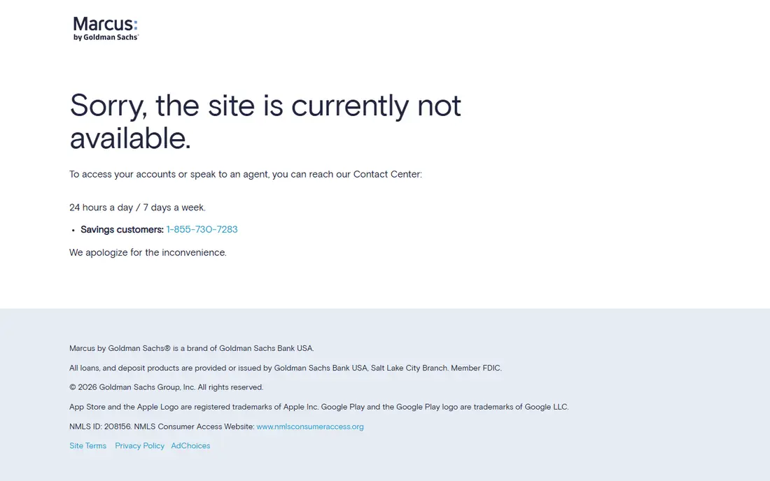 Marcus by Goldman Sachs website