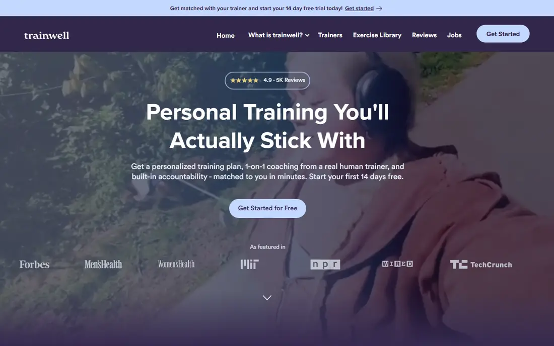 Trainwell website