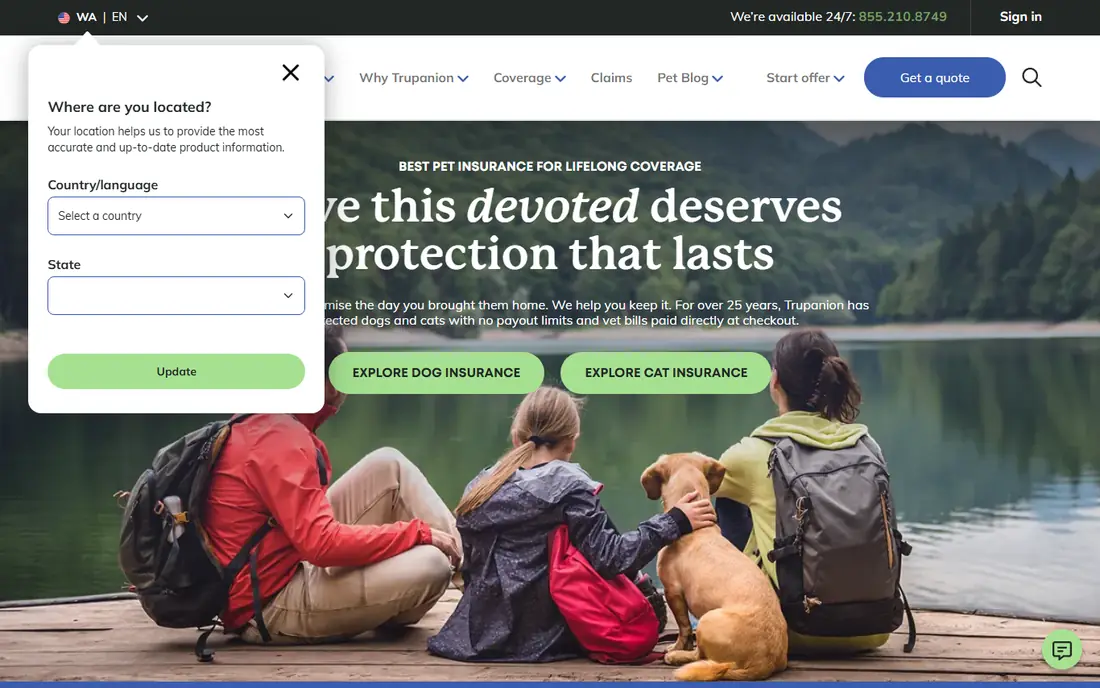 Trupanion website