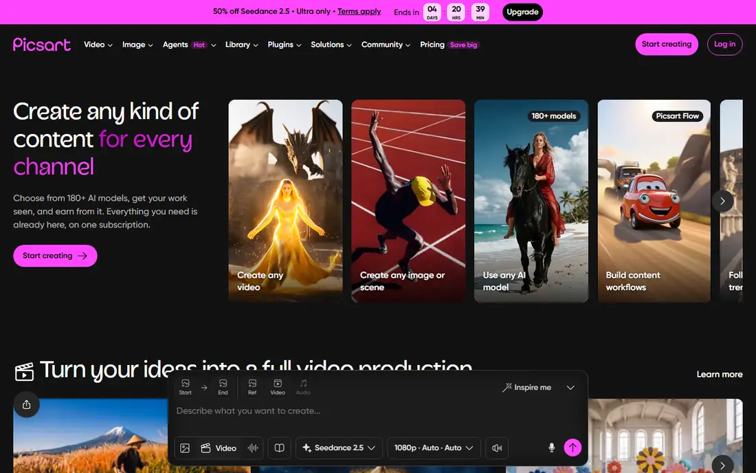 Picsart website