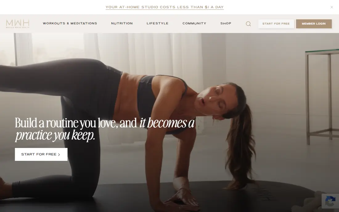 Melissa Wood Health website