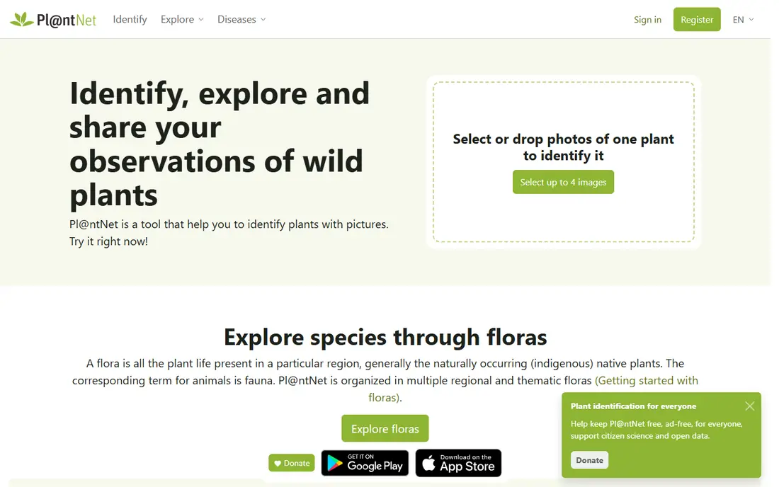 PlantNet website