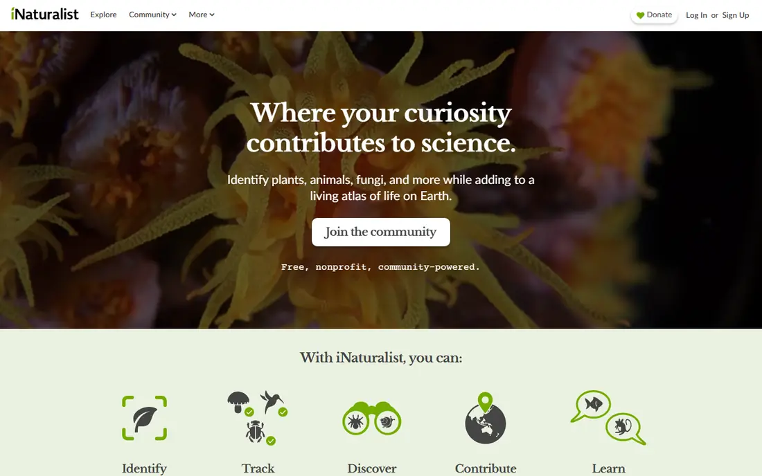 Seek by iNaturalist website