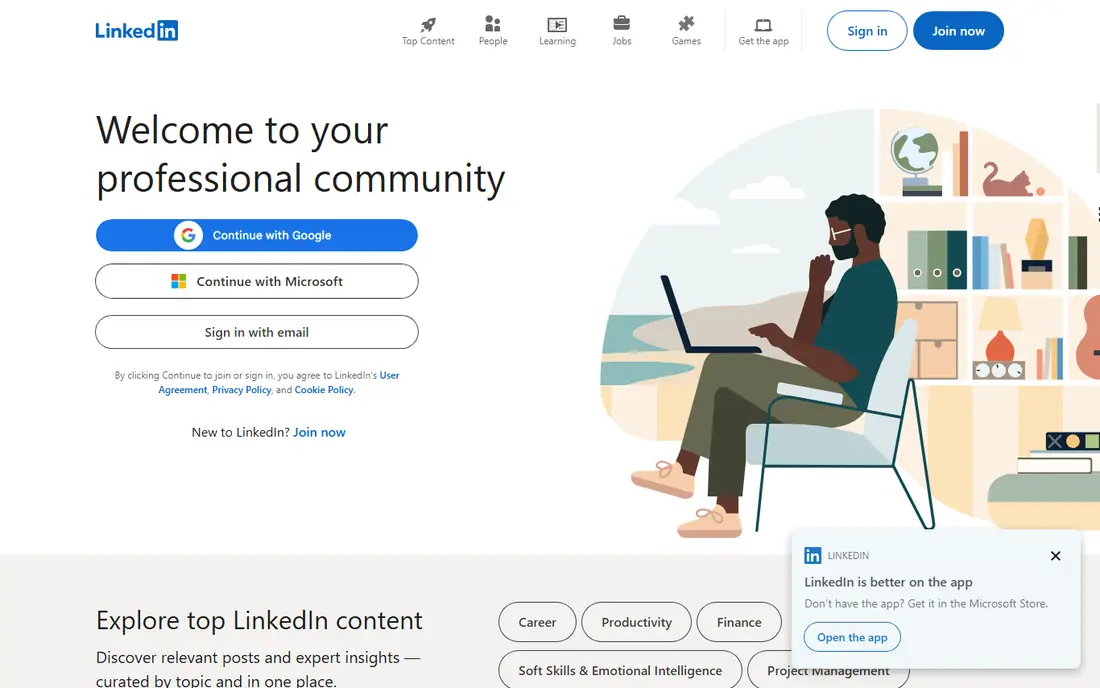 LinkedIn website