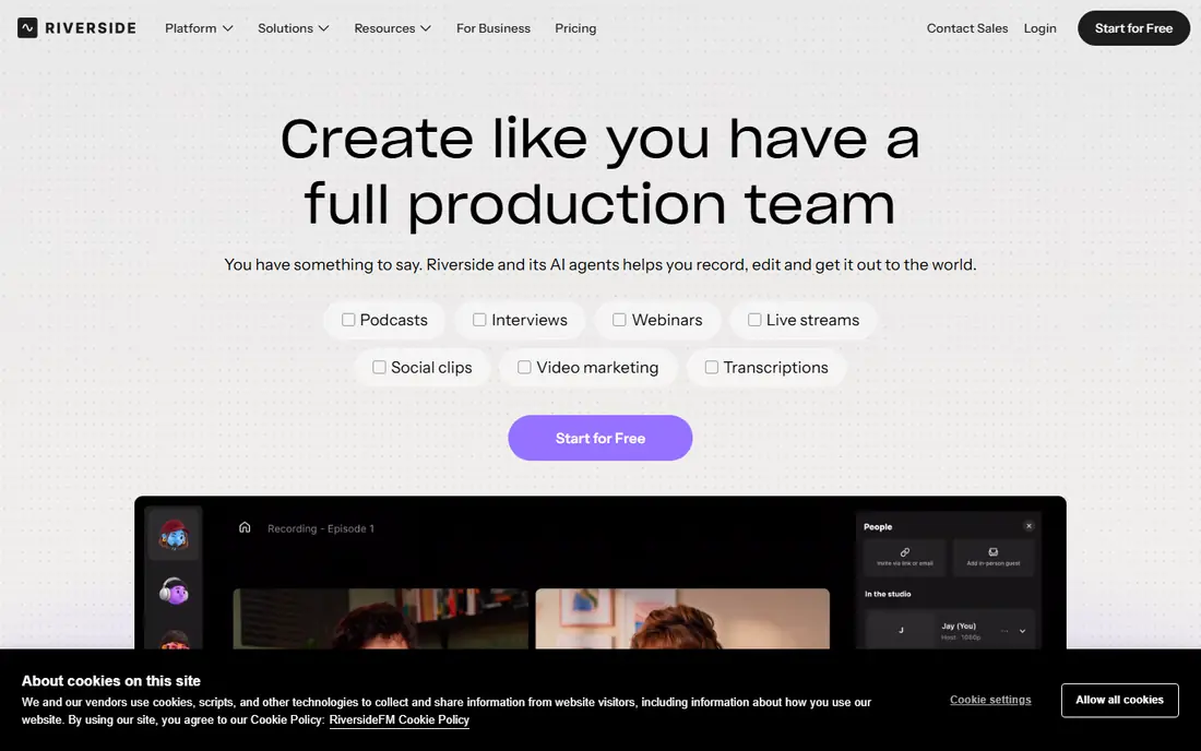 Riverside website