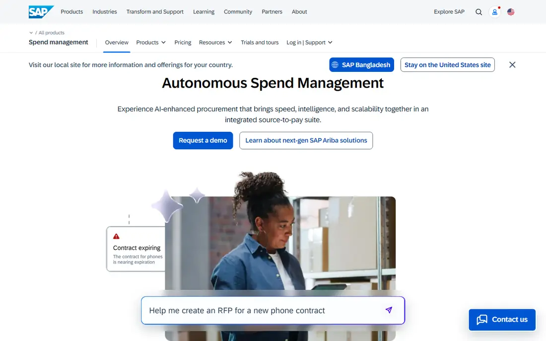 SAP Ariba website