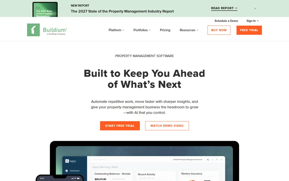 Buildium website