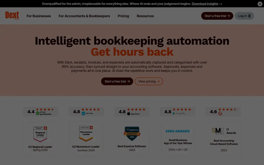 Dext website