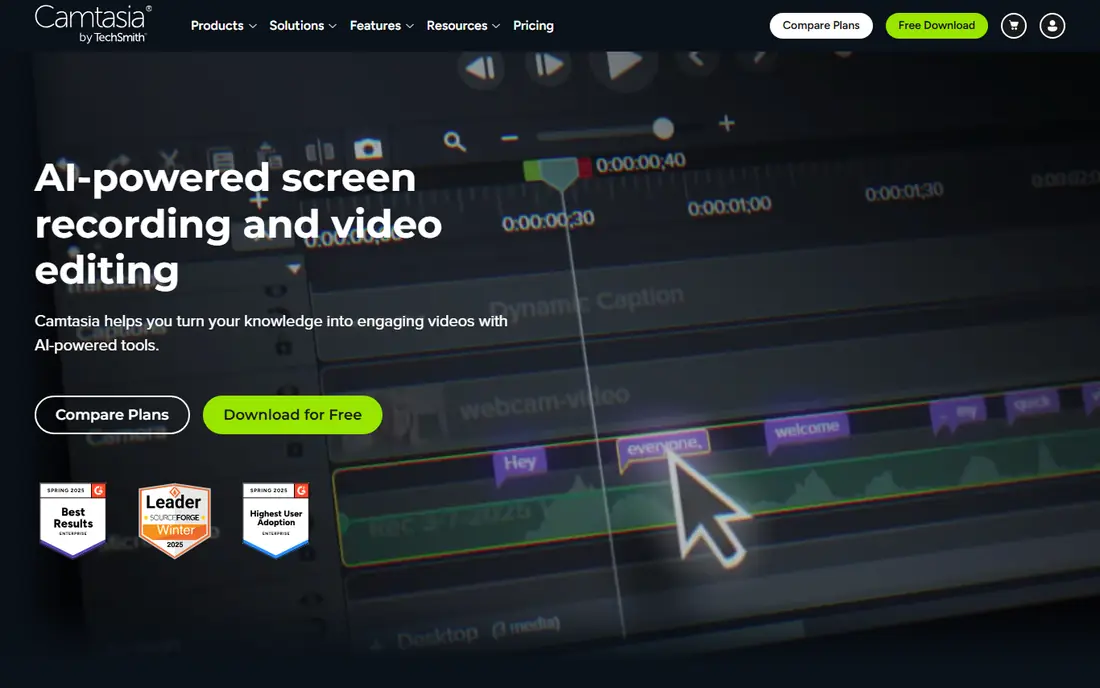 Camtasia website