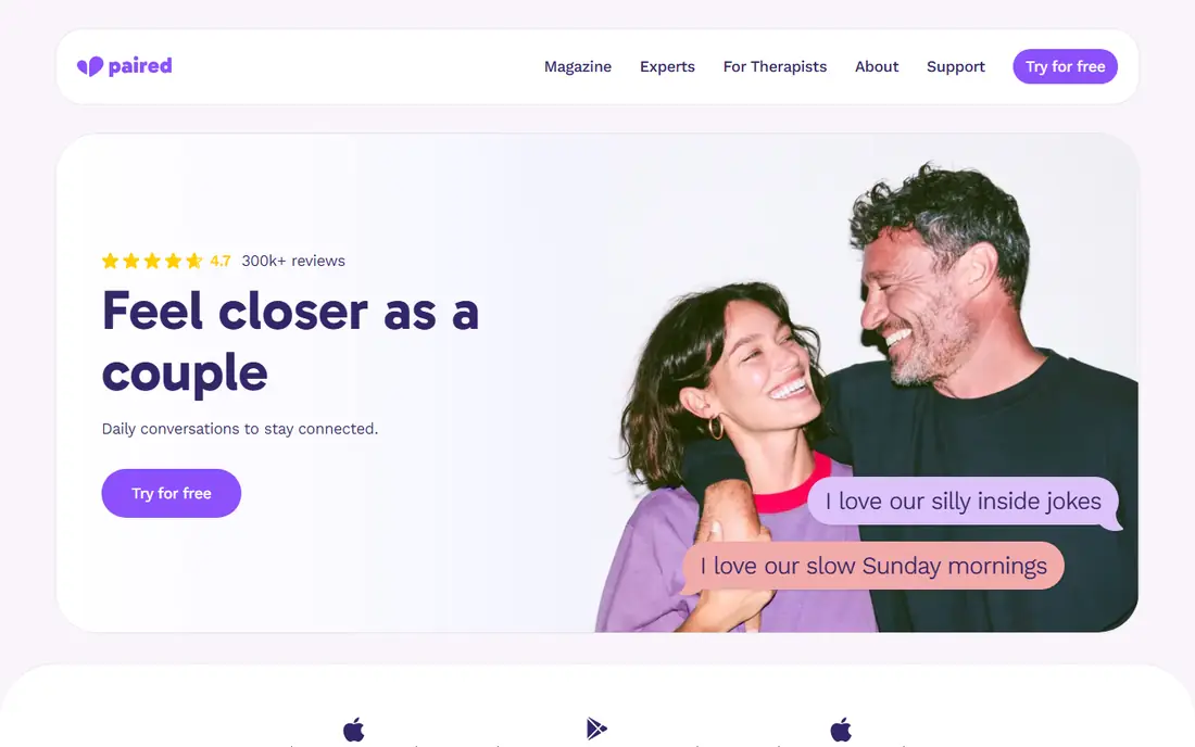 Paired website