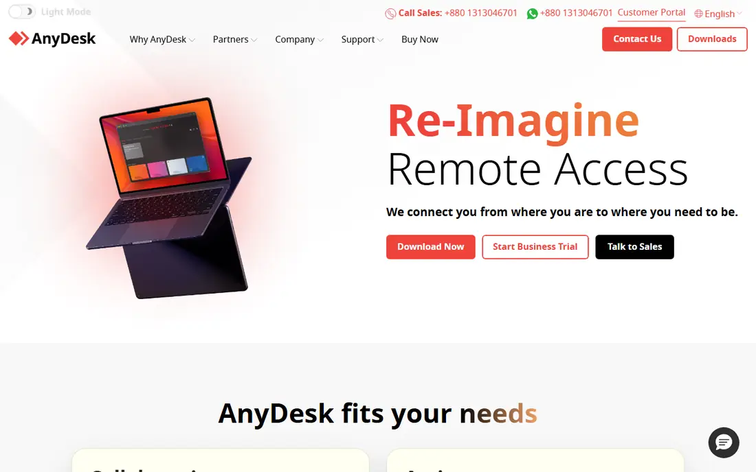 AnyDesk website