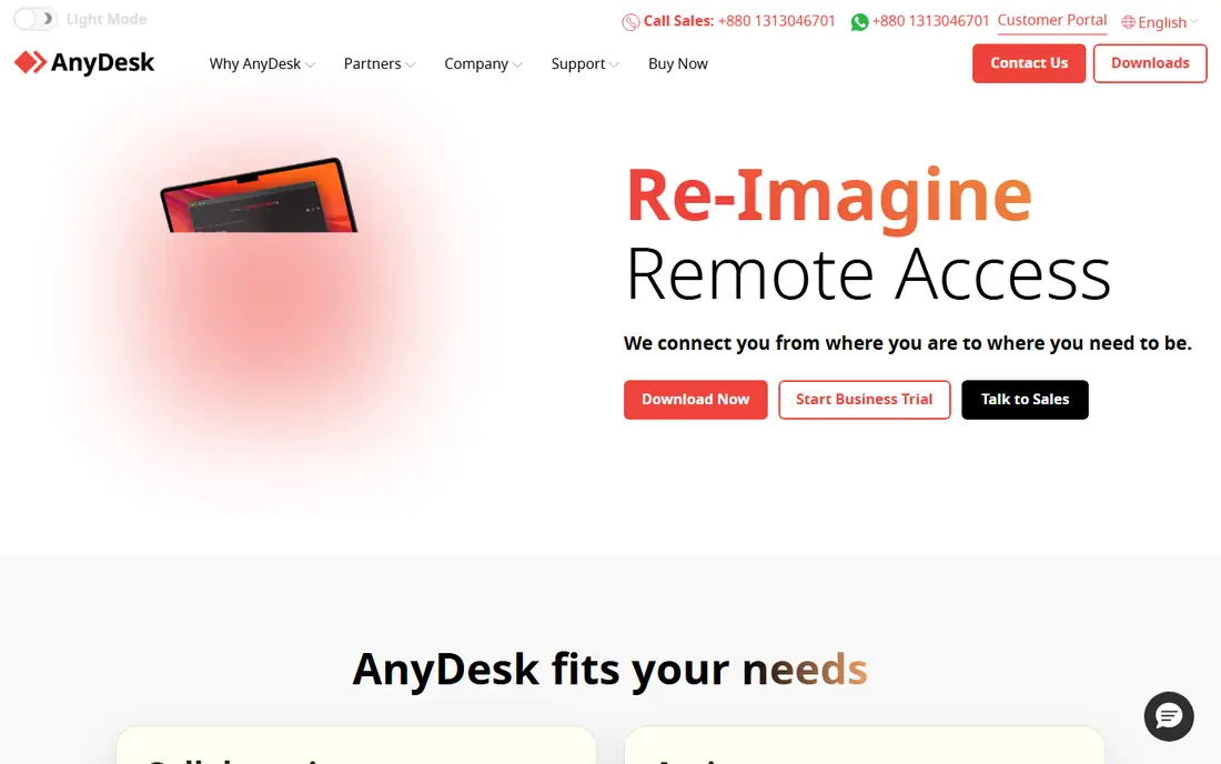 AnyDesk website