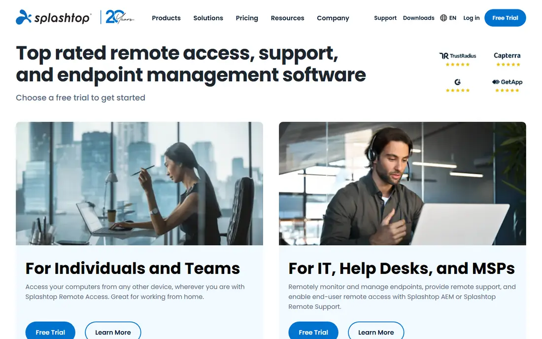 Splashtop website