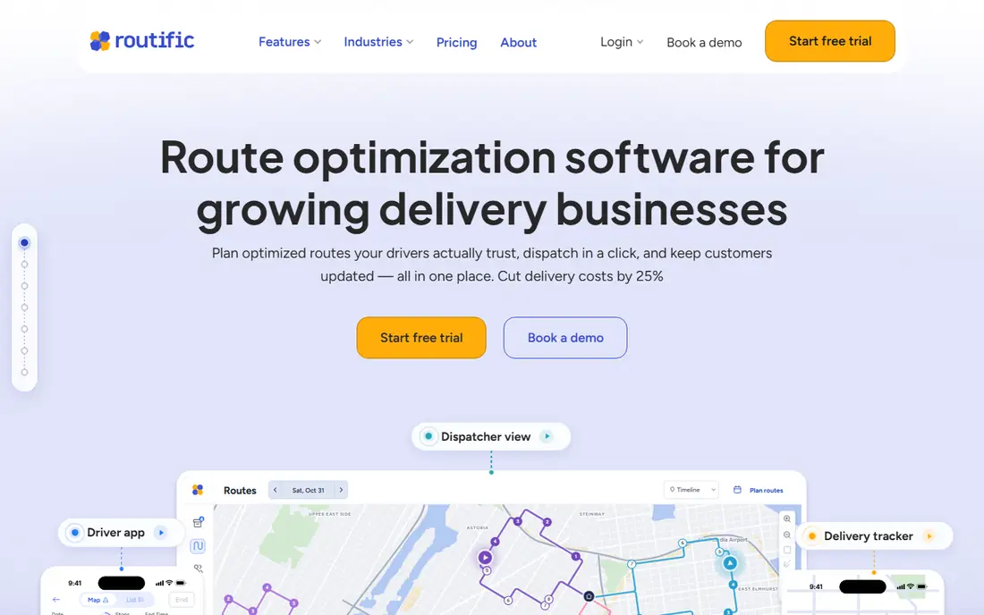 Routific website