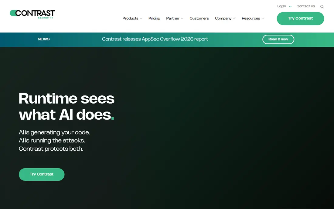 Contrast Security website