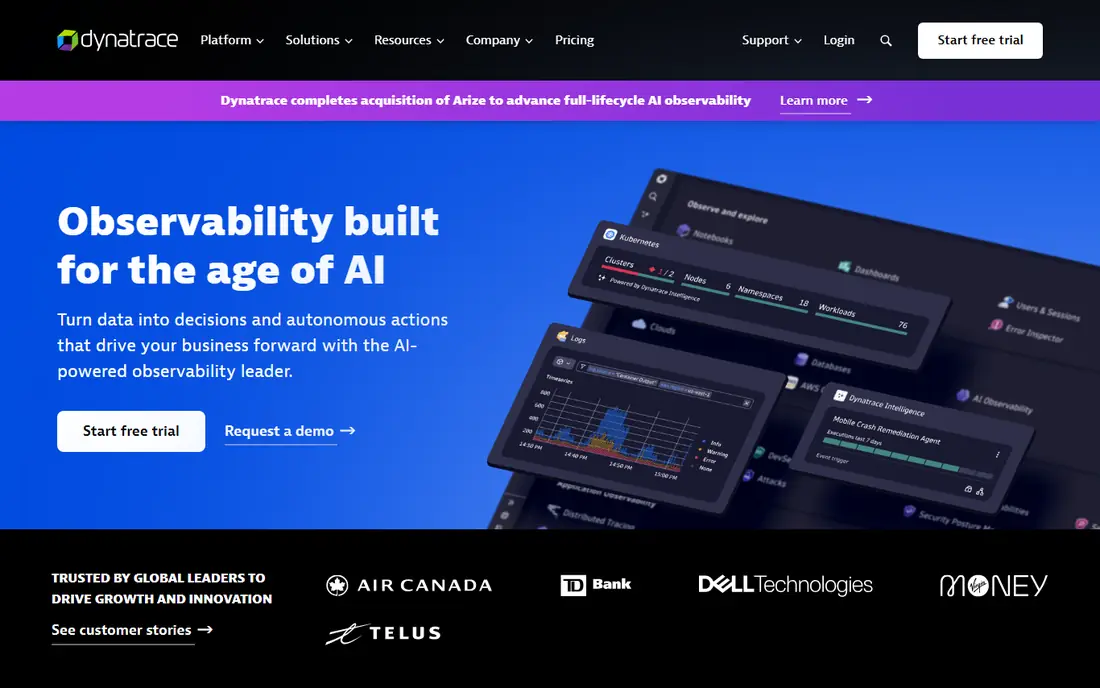 Dynatrace Application Security website