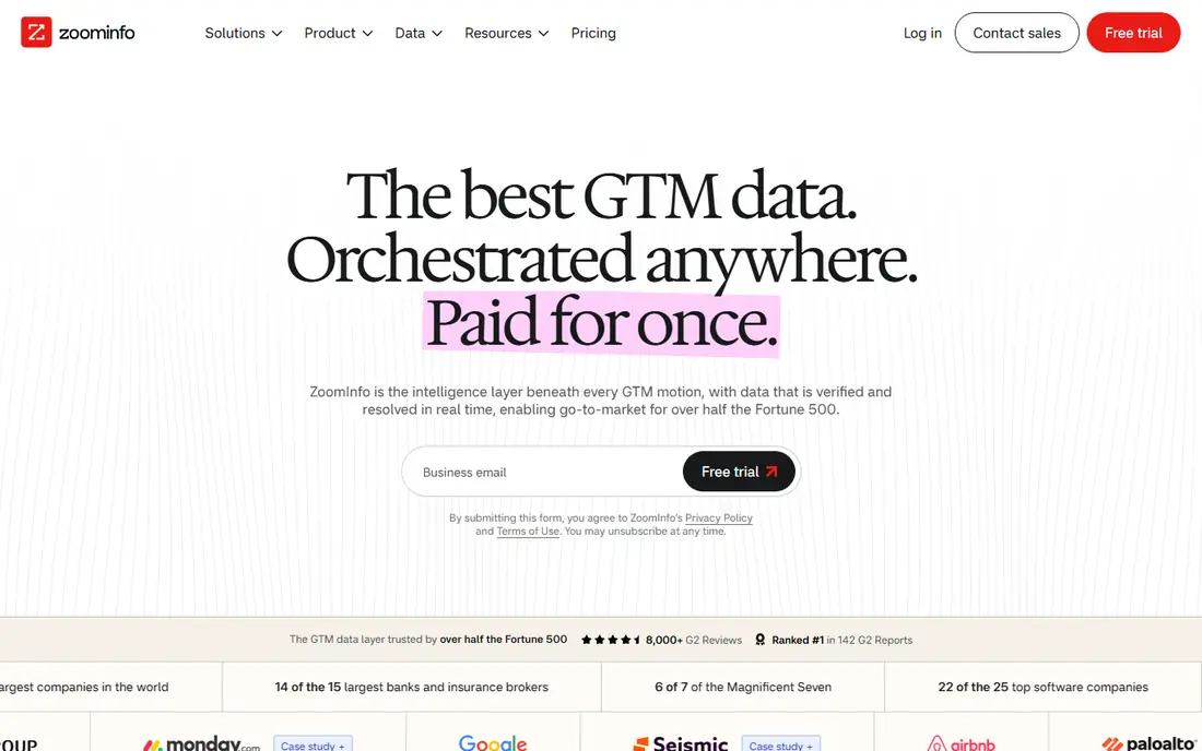 ZoomInfo website