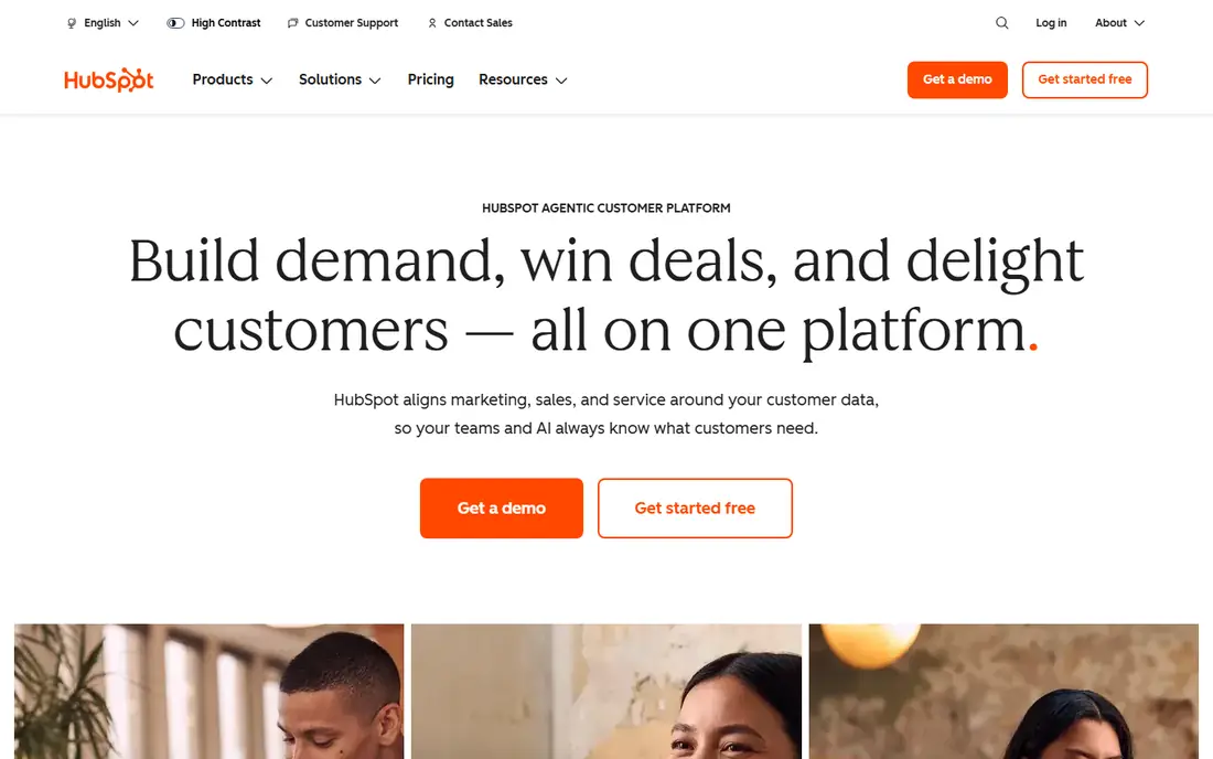 HubSpot Sales Hub website
