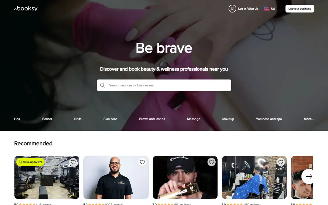 Booksy website