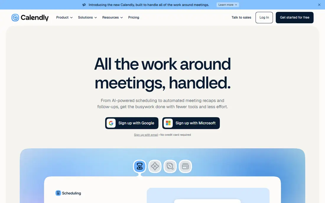 Calendly website