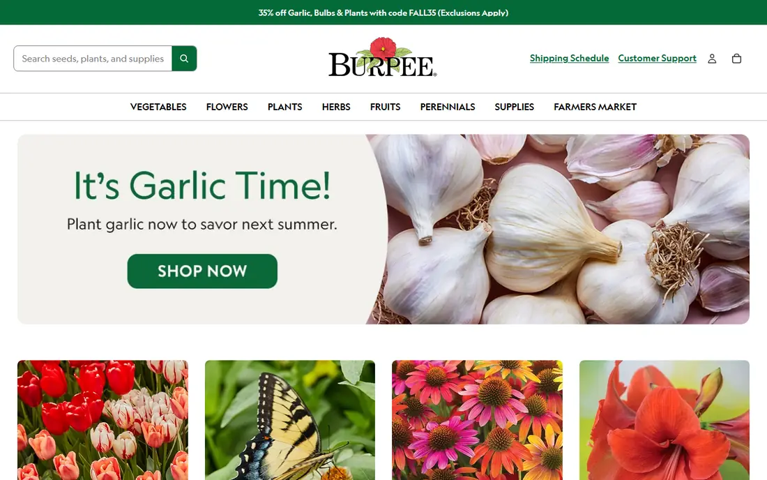 Burpee website