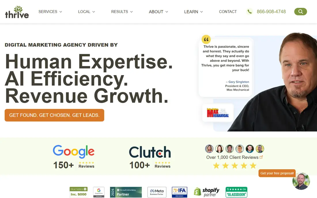 Thrive Internet Marketing website