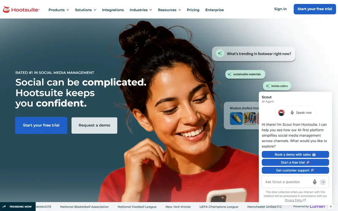 Hootsuite website