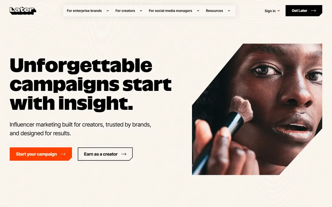 Later website