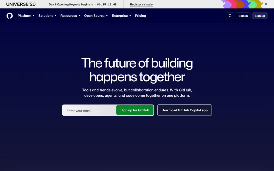 GitHub website
