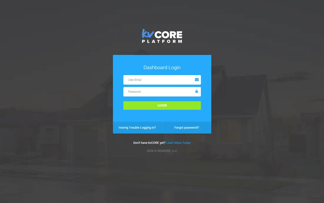 kvCORE website