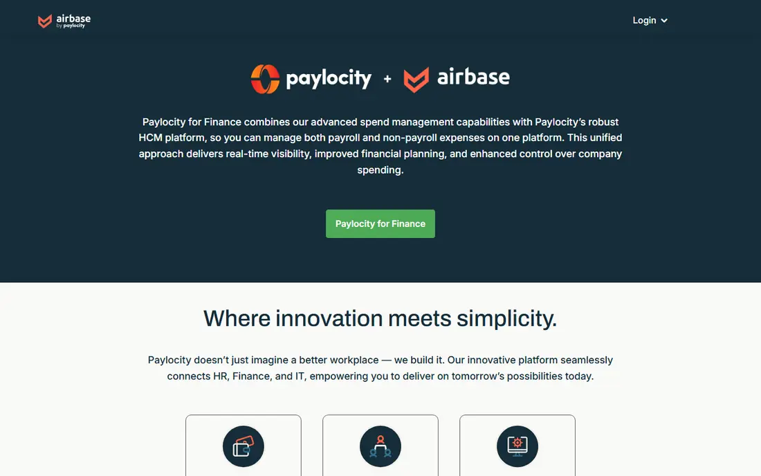 Airbase by Paylocity website