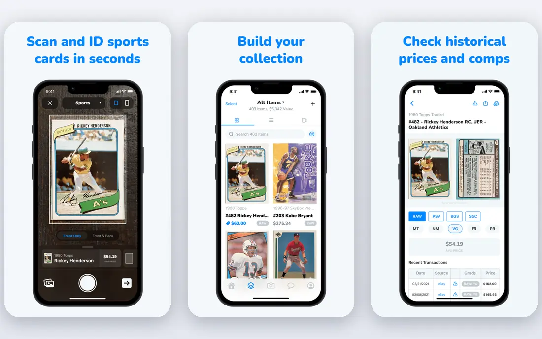 CollX app screenshots