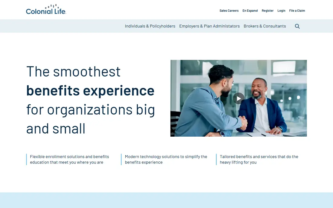 Colonial Life website