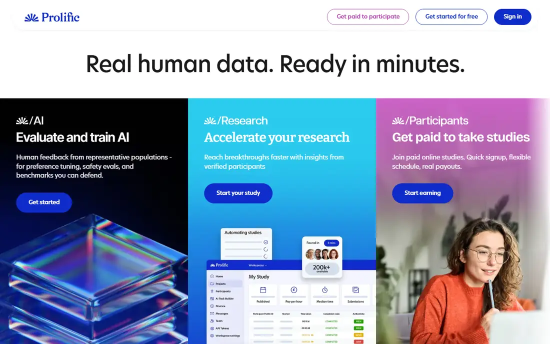 Prolific website