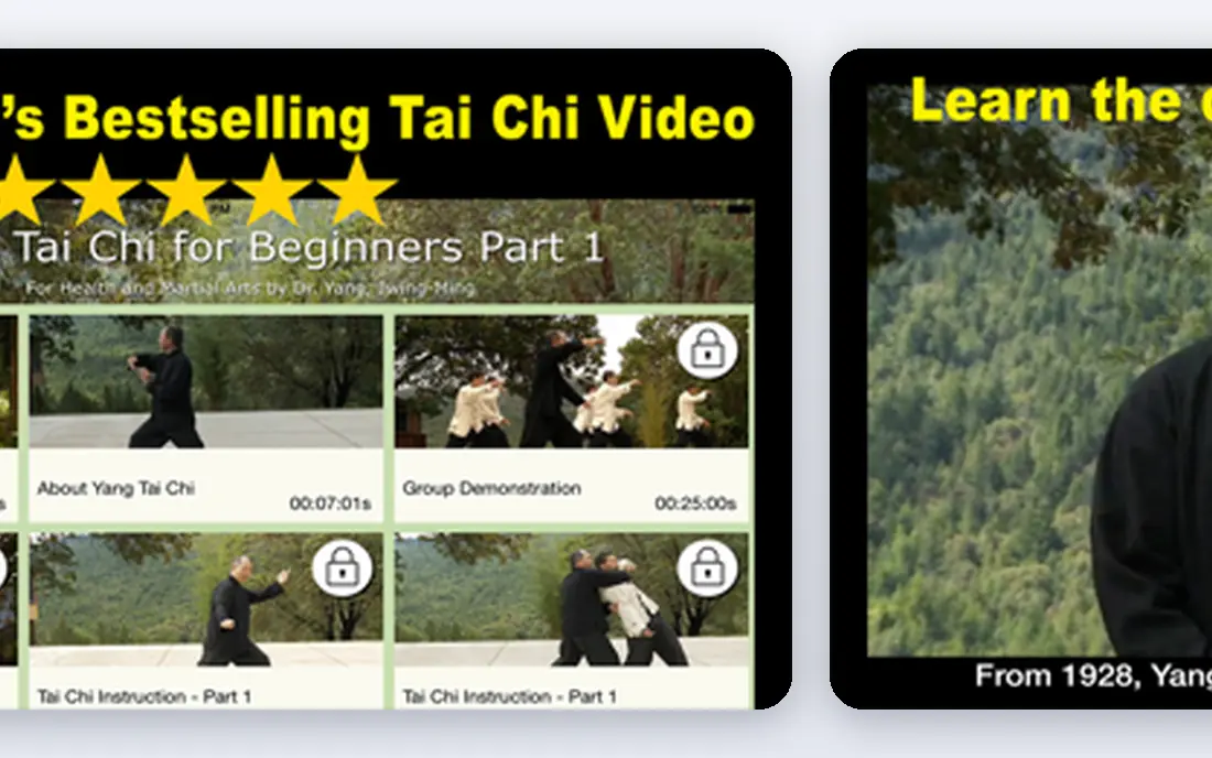 Yang Tai Chi for Beginners app screenshots