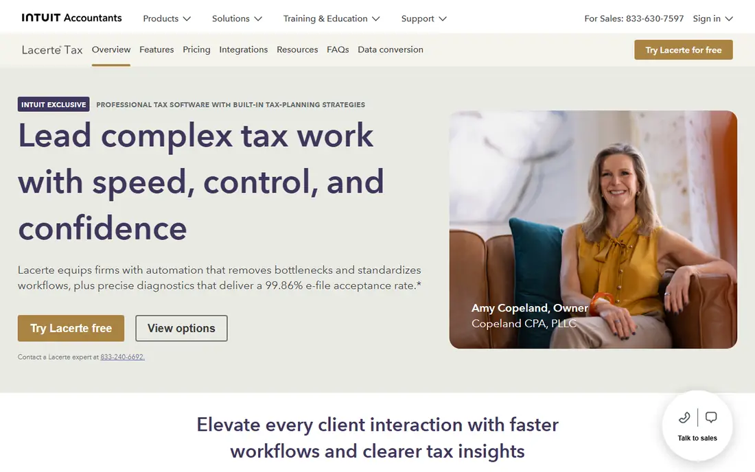 Lacerte website