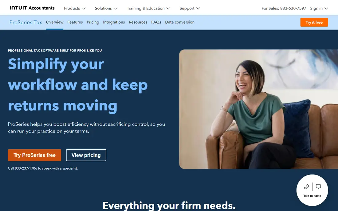ProSeries website