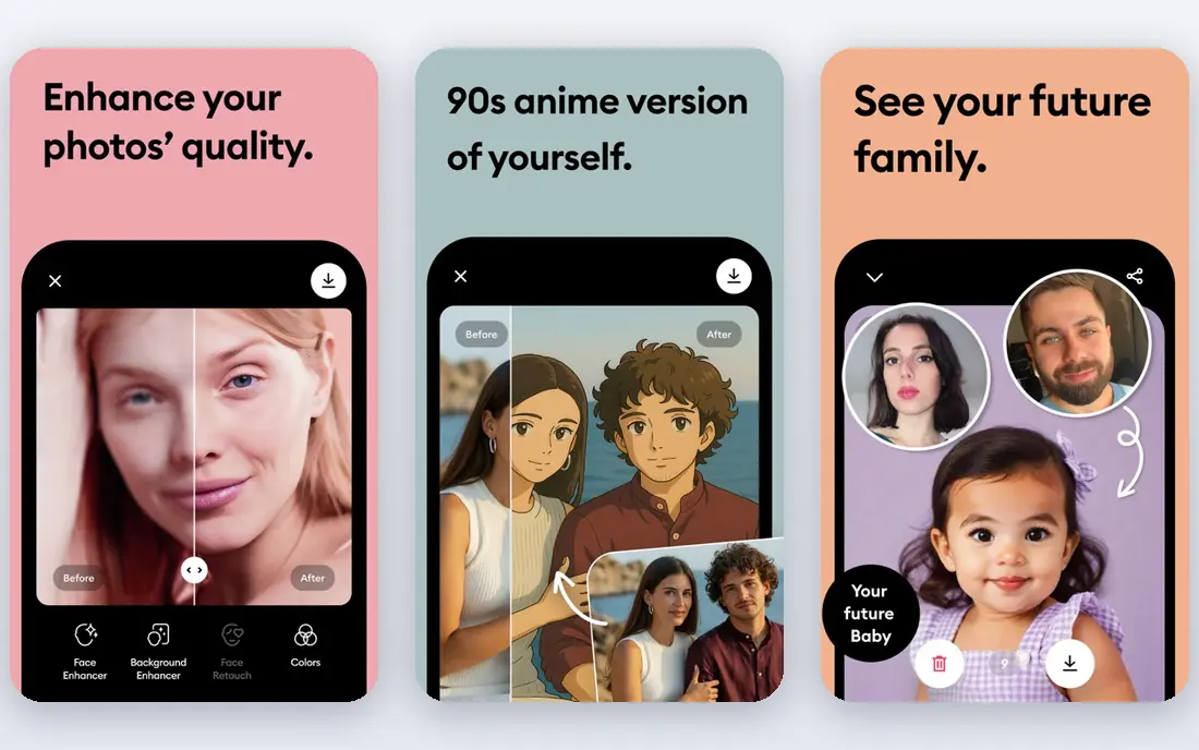 Remini app screenshots