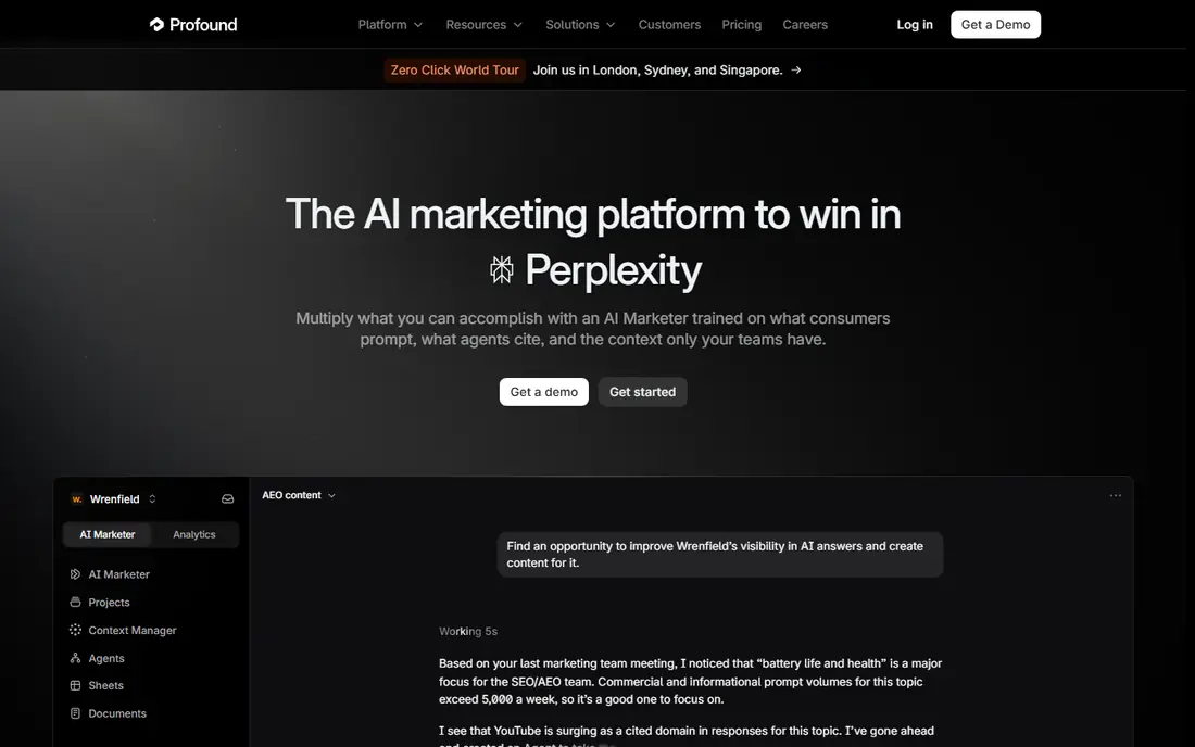 Profound website