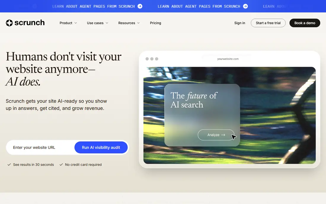Scrunch AI website
