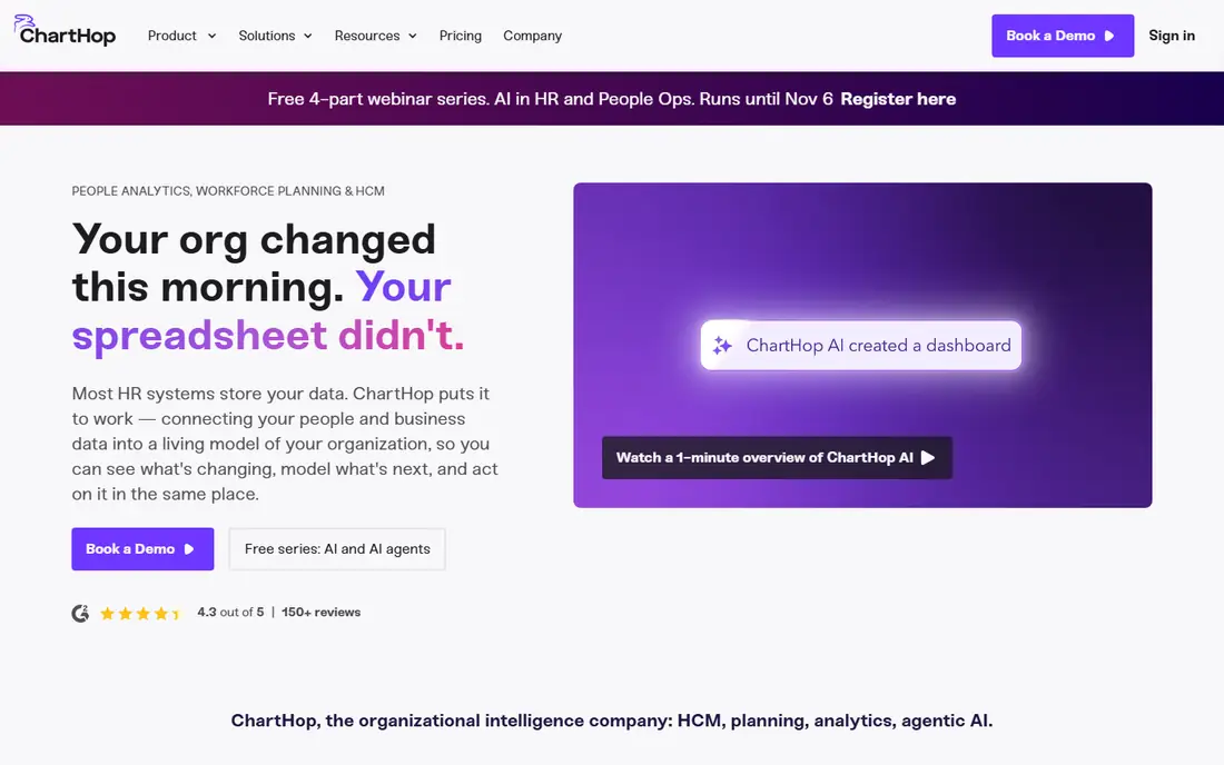 ChartHop website