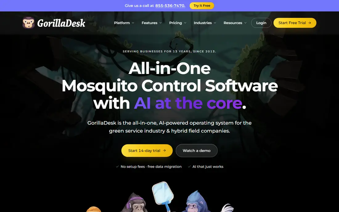 GorillaDesk website