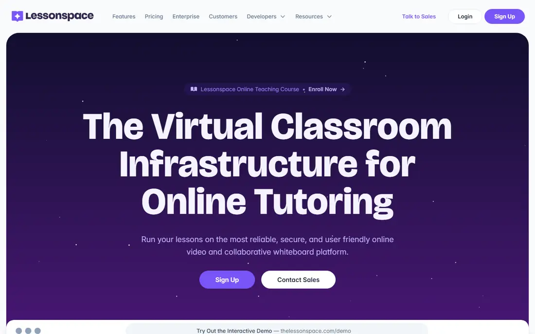 Lessonspace website