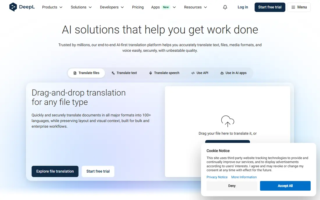 DeepL website